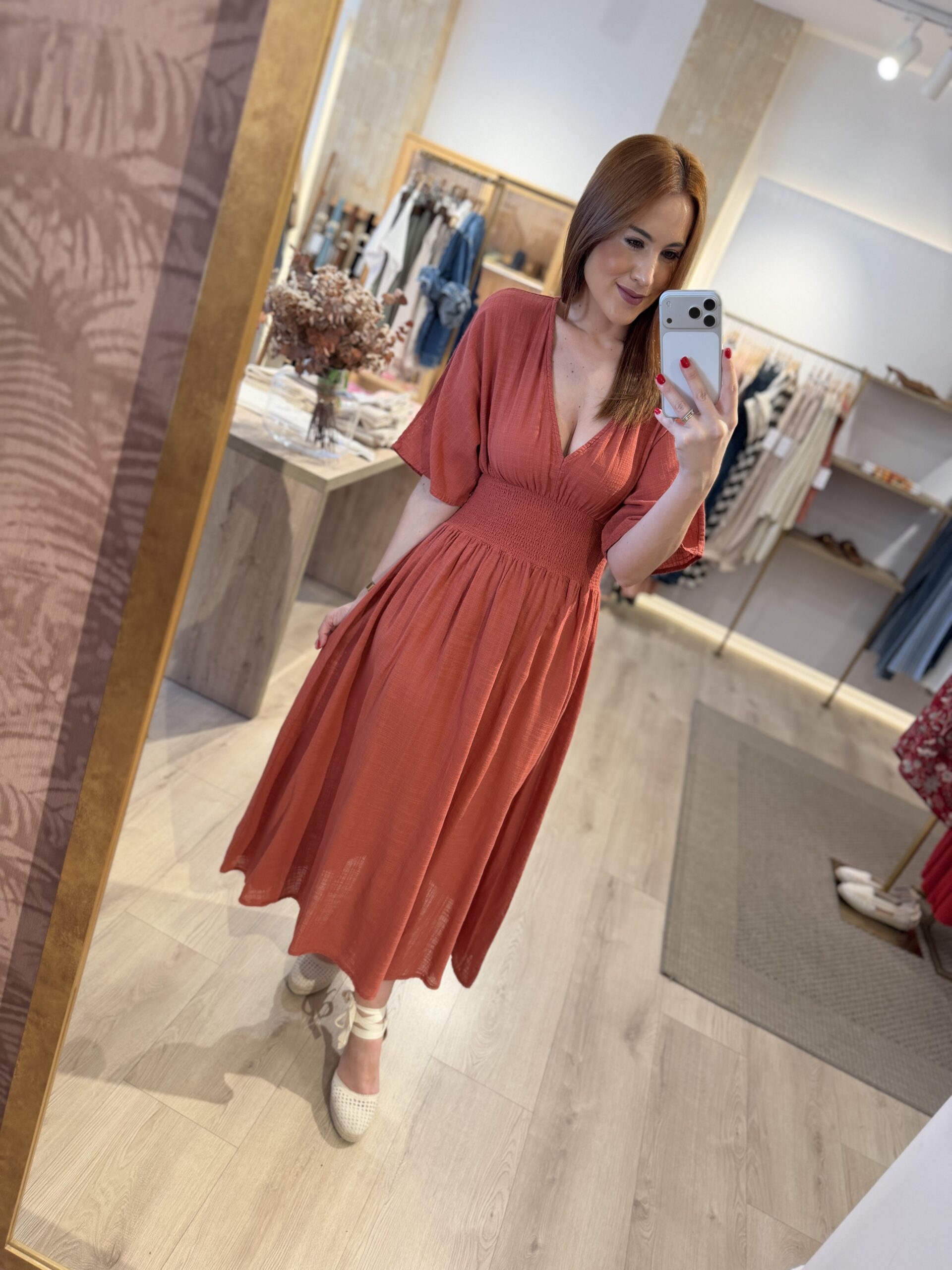 Vestido Alice coral