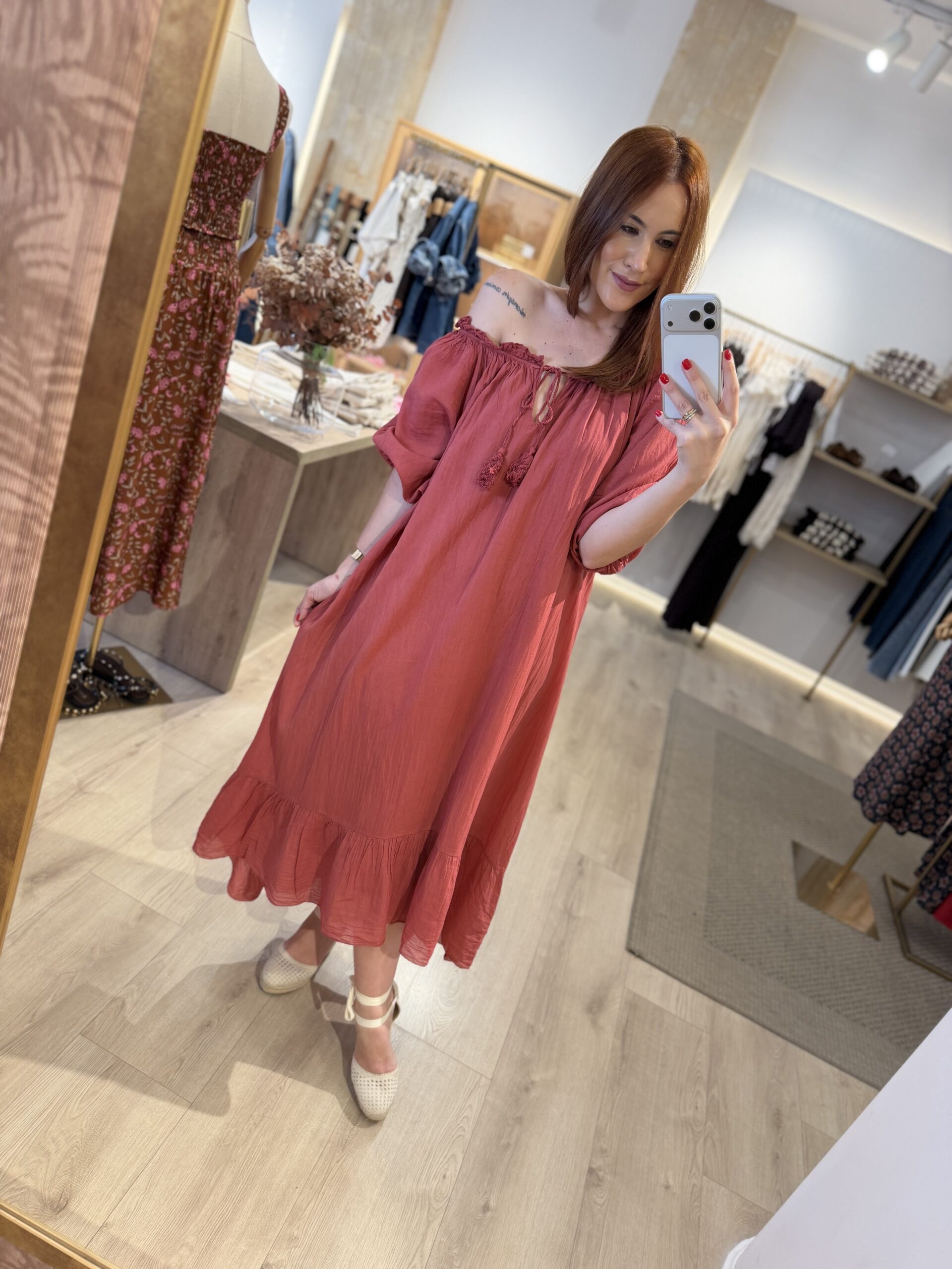Vestido Dubái rosa.