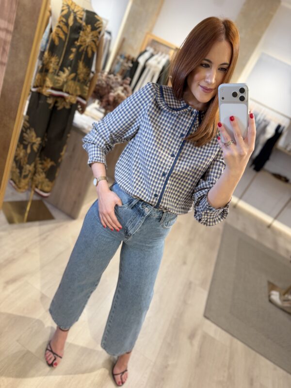 Camisa cuellos cuadros