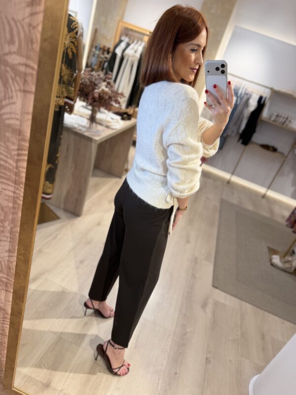 Cardigan cruzado beige,