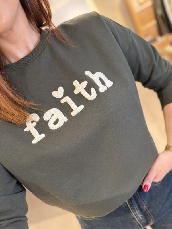 Sudadera Faith verde zoom