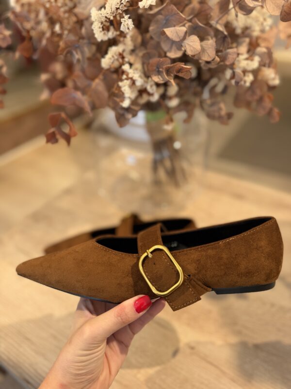 Zapato hebilla camel