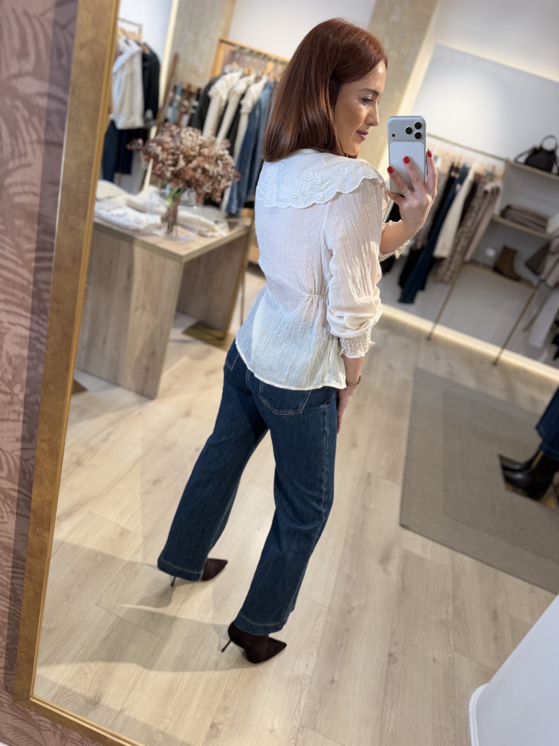 Blusa boho beige.