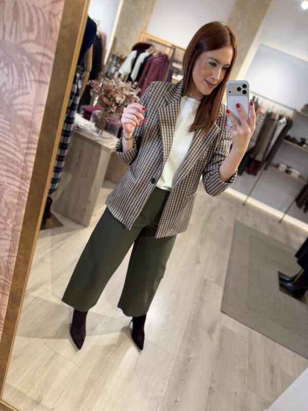 Blazer cuadro verde