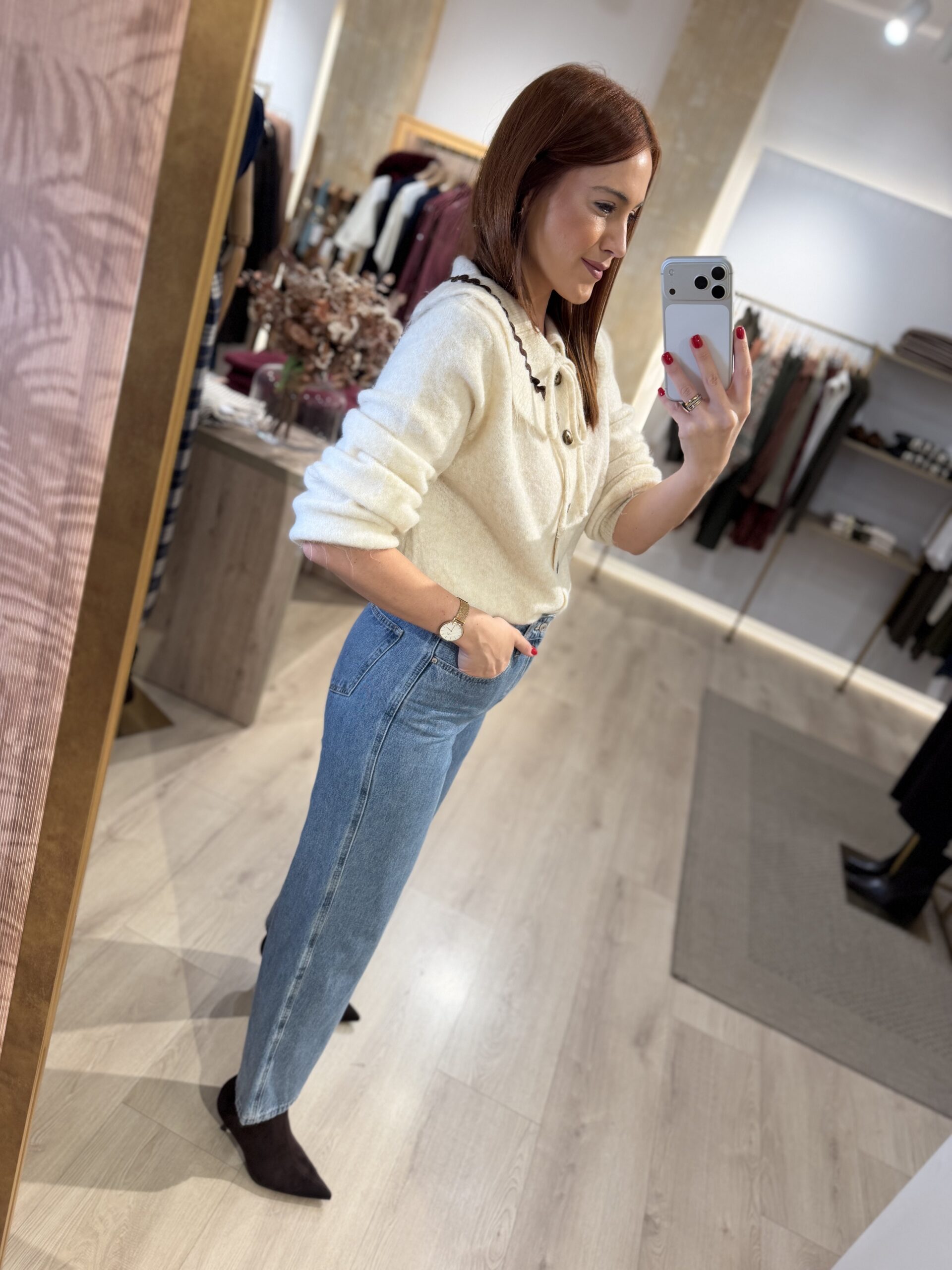 Cardigan cuello bebé-