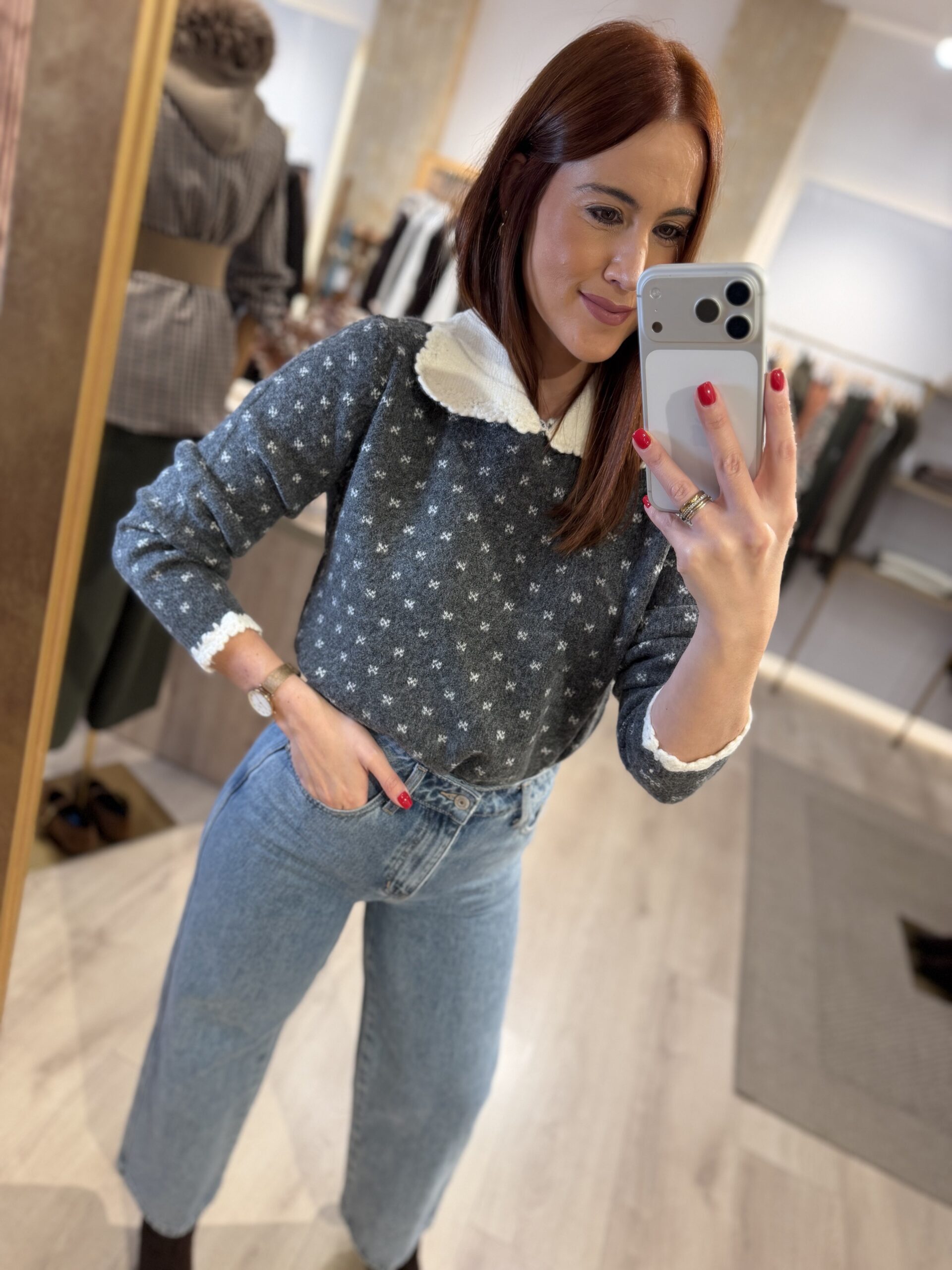 Jersey Megan gris
