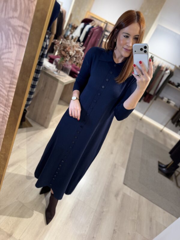 Maxi vestido azul-